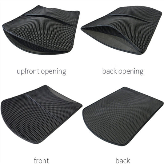 HKM-0837565 Folding Sand Pad Cat Scratch and Massage Cushion - Large 75x58cm, Black or Beige
