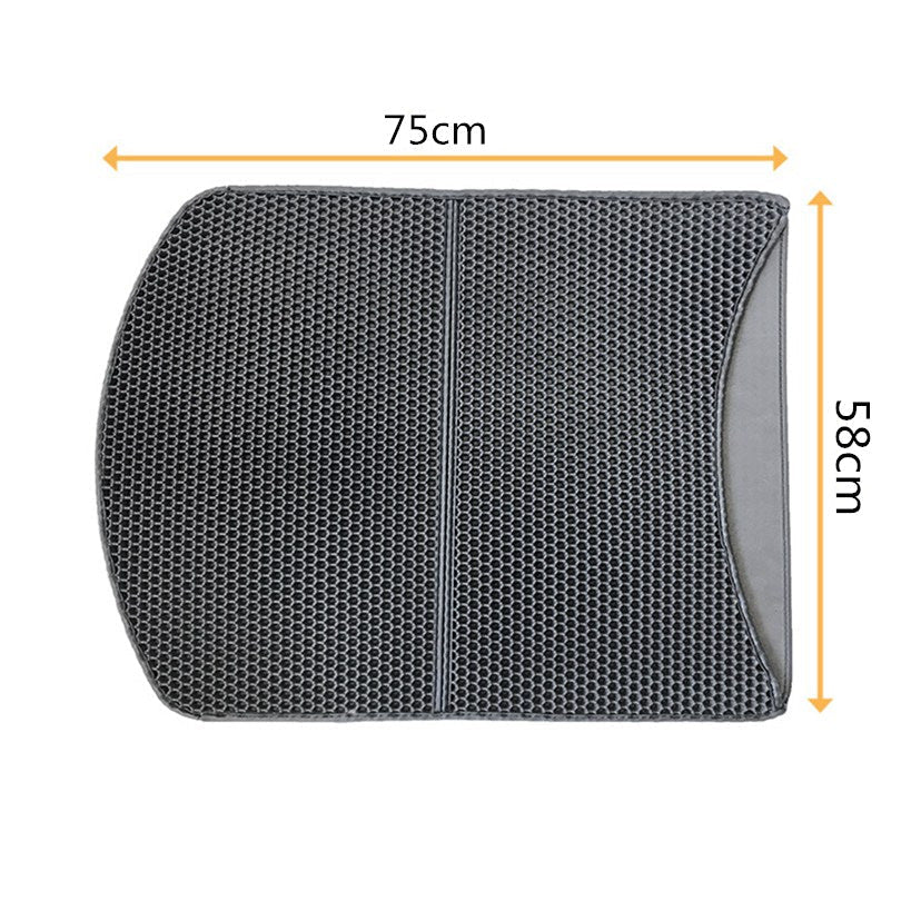 HKM-0837565 Folding Sand Pad Cat Scratch and Massage Cushion - Large 75x58cm, Black or Beige