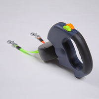 HKM-0841277 Automatic Double-Headed LED Light Dog Walking Leash, 3M ABS Traction Rope