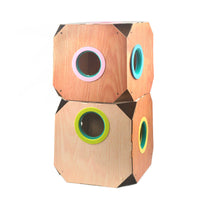 HKM-0841661 DIY Multi-Purpose Cat Hiding Box with Cardboard for Hair Removal and Play