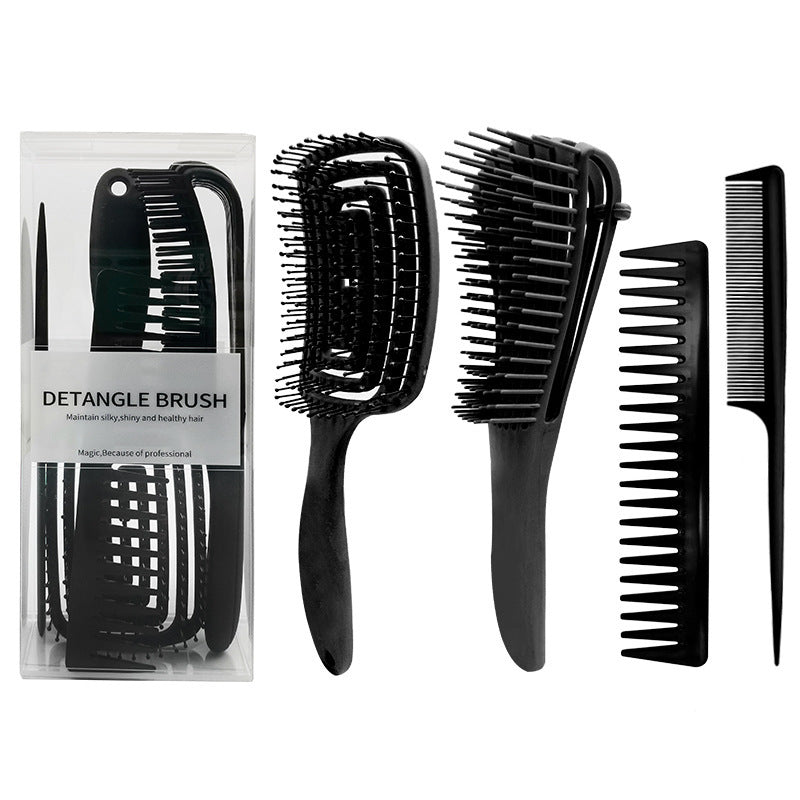 HKM-084179 Multifunctional Eight-Claw Comb Set - 4 Pack, Various Colors Available