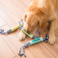 HKM-084243 Durable TPR Dog Tug-of-War Rope Toy with Ball for Small and Large Dogs
