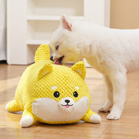 HKM-0842941 Plush Dog Calming Toy - Squeaky Teeth Cleaning Chew Pillow for Puppies