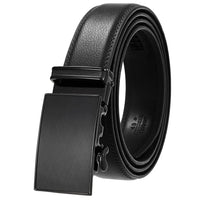 HKM-084307 Automatic Buckle Ratchet Men's Cowhide Leather Belt - Stylish and Durable Design