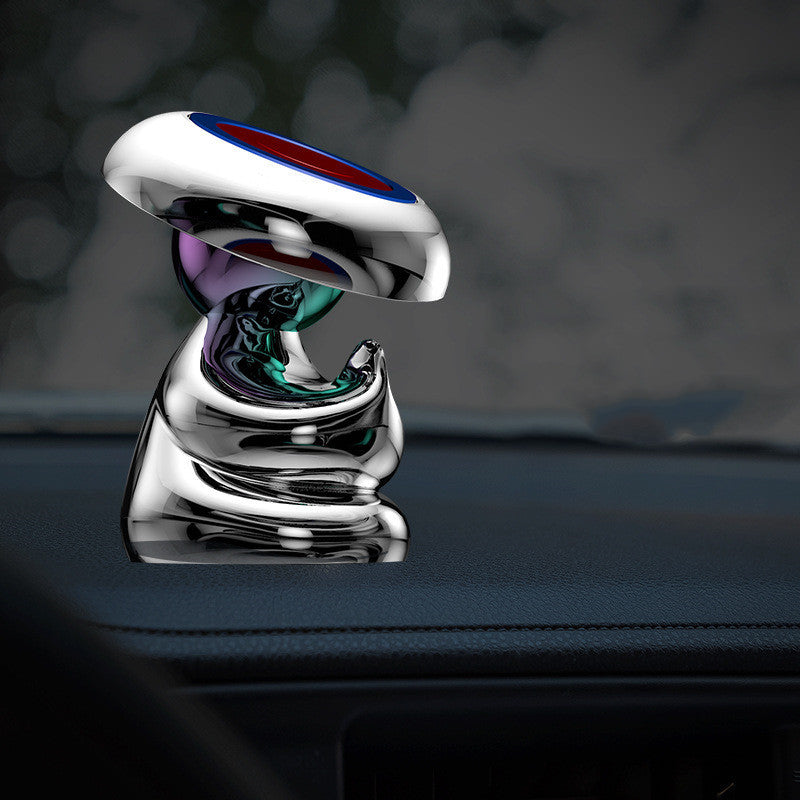 HKM-084307 Rotating Magnetic Holder for Meditation, Compatible with All Phones - Space Silver, Tyrant Gold, Wisdom Black
