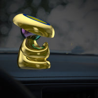 HKM-084307 Rotating Magnetic Holder for Meditation, Compatible with All Phones - Space Silver, Tyrant Gold, Wisdom Black