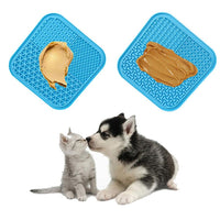 HKM-084499 Silicone Pet Licking Pad for Slow Feeding and Interactive Play, 15x15cm & 20x20cm Sizes