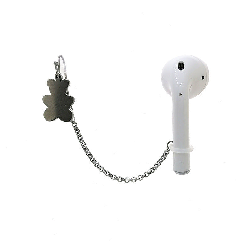HKM-084627 Universal Non-Pierced Ear Clip for AirPods – Stainless Steel Anti-Lost Sports Earrings