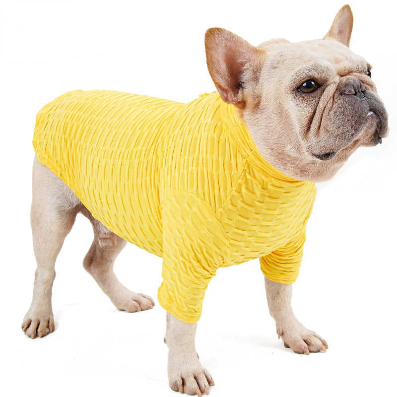HKM-0847037 High Necked Super Elastic Slim Fit T-Shirt for Pets - Autumn Winter Collection