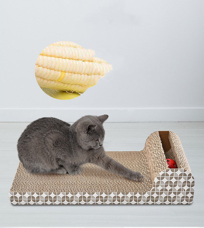HKM-0847421 Corrugated Cat Scratching Board for Claw Grinding - Vertical & Circular Design