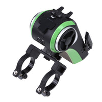 HKM-084755 5-in-1 LED Bicycle Light with Bluetooth Speaker, MP3 Player, Power Bank, and Phone Holder