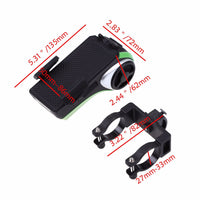 HKM-084755 5-in-1 LED Bicycle Light with Bluetooth Speaker, MP3 Player, Power Bank, and Phone Holder