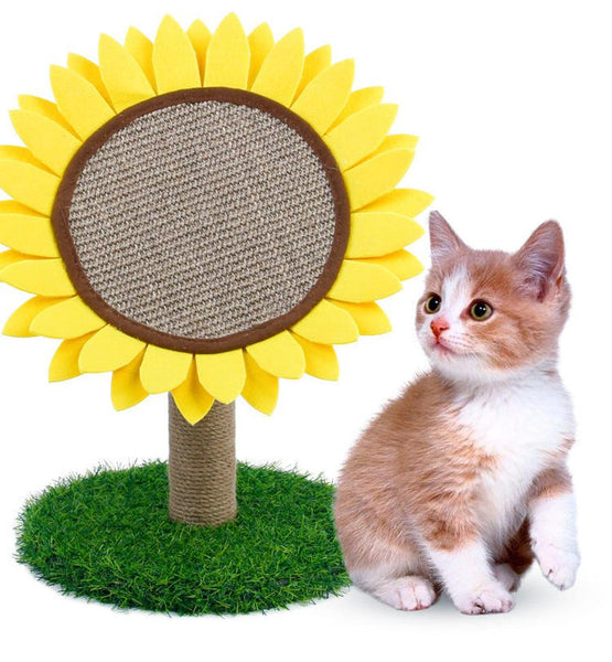 HKM-084755 Sisal Sunflower Grinding Plate with Plush and Felt Features