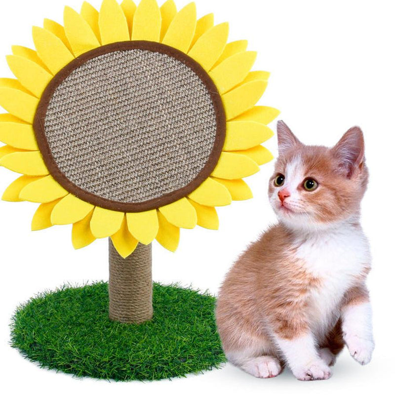 HKM-084755 Sisal Sunflower Grinding Plate with Plush and Felt Features