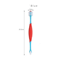HKM-0848061 Pet Dental Supplies Double-Headed Toothbrush for Effective Teeth Cleaning