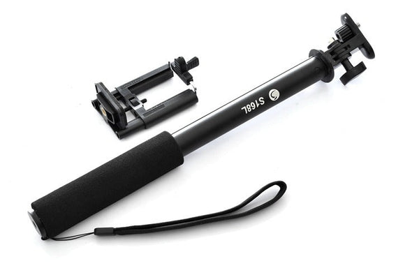 HKM-084819 Aluminum Alloy Mobile Phone Selfie Stick - Compact and Lightweight Design for Easy Photo Capture