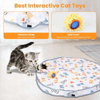 HKM-0848701 Interactive Motion-Activated Cat Toy Ball with Rechargeable Battery for Indoor Play