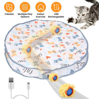 HKM-0848701 Interactive Motion-Activated Cat Toy Ball with Rechargeable Battery for Indoor Play