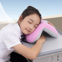HKM-084883 Adjustable Memory Foam Pillow for Office and Afternoon Naps, 18*29*5 cm & 19*26*18 cm