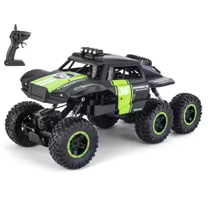 HKM-085011 All-Terrain Six-Wheel Remote Control Climbing Car with High and Low Speed Modes for Kids