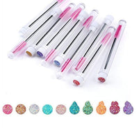 HKM-085075 Multicolor Eyelash Brush with Diamond Crystal Rod and Independent Tube