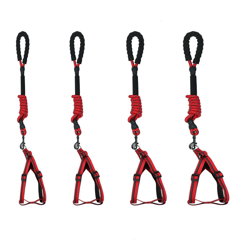 HKM-0851005 Reflective Nylon Extended Dog Leash - Multiple Sizes Available (1.5m to 5m)
