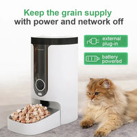 HKM-085203 Automatic 4L WiFi Pet Feeder with Remote Control and Camera for Cats and Dogs