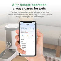 HKM-085203 Automatic 4L WiFi Pet Feeder with Remote Control and Camera for Cats and Dogs