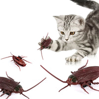 HKM-085331 Electric Lifelike Crawling Cockroach Prank Toy for Kids and Pets - Realistic Simulation Sound and Movement