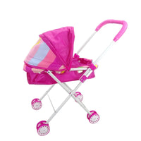 HKM-085395 Iron Folding Doll Carriage Trolley Toy for Kids Ages 2-7, Educational Mini Toy