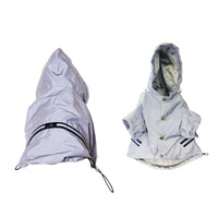 HKM-0854589 Reflective Waterproof Raincoat for Pets - Lemon Yellow & Grey, Sizes XS to XL