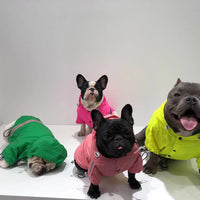 HKM-0854589 Reflective Waterproof Raincoat for Pets - Lemon Yellow & Grey, Sizes XS to XL