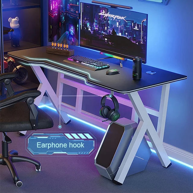 HKM-085459 Modern Large Gaming Desk - Stylish and Functional Computer Table for Gamers