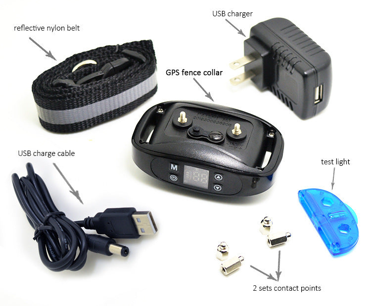 HKM-0854973 Wireless GPS Dog Training Collar with Rechargeable Waterproof Feature