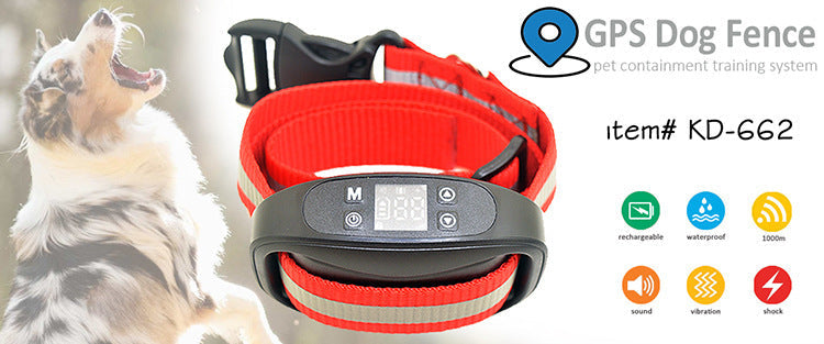 HKM-0854973 Wireless GPS Dog Training Collar with Rechargeable Waterproof Feature