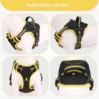 HKM-0856253 Adjustable Dog Harness with Traction Strap for Outdoor Training and Safety