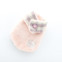 HKM-0857533 Reversible Imitation Rabbit Fur Cotton Coat with Fur Collar - Available in Pink and Grey, Sizes XS to XL