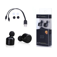 HKM-085779 Bilateral Stereo Bluetooth Headset with Comfortable Earplugs