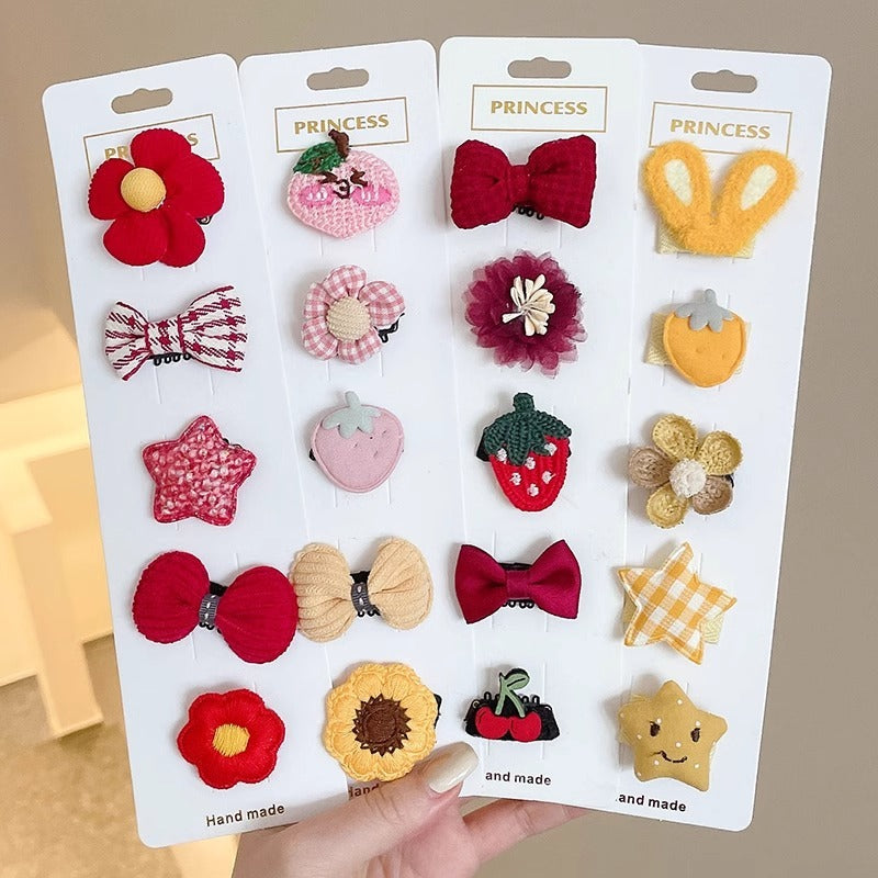 HKM-0858813 Mini Dog Hairpins Set in Various Colors ¨C Available in 5, 10, 15, or 20 Pieces