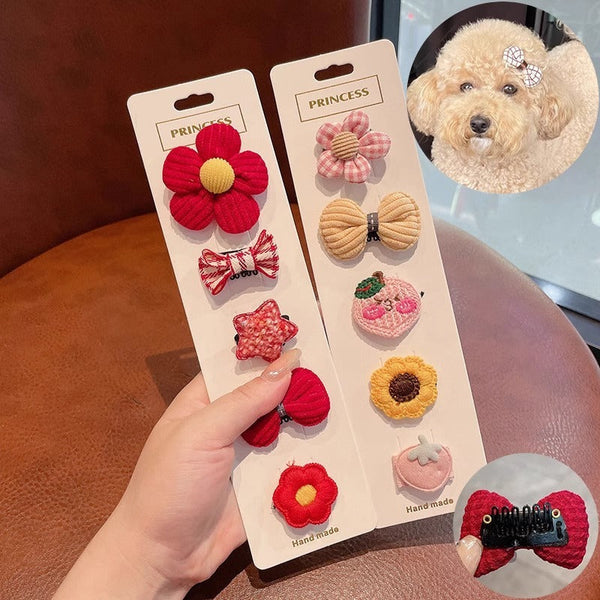 HKM-0858813 Mini Dog Hairpins Set in Various Colors ¨C Available in 5, 10, 15, or 20 Pieces
