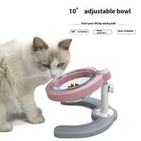 HKM-0858941 Adjustable Non-Slip Pet Feeding Bowl in Green and Pink