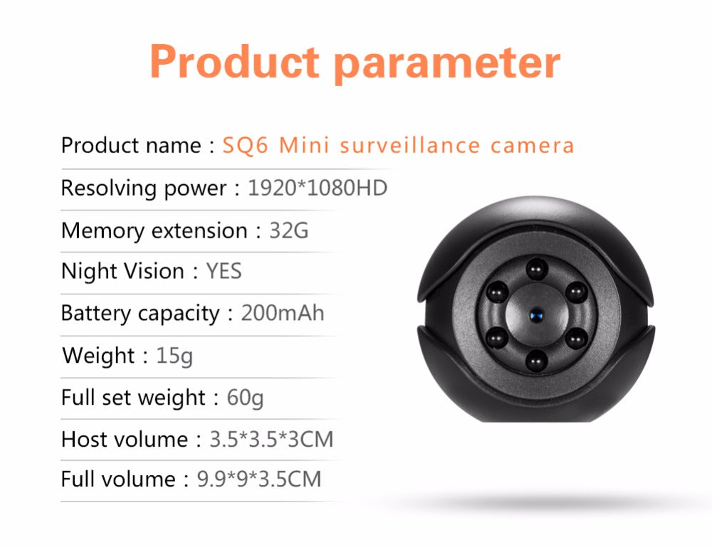 HKM-085907 1080P HD Security Camera with Night Vision and Motion Detection