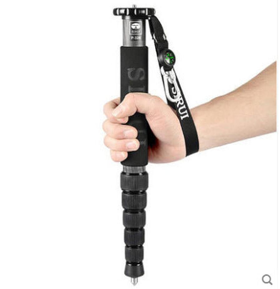 HKM-085971 Portable Carbon Fiber Monopod for SLR Cameras – Adjustable Height 380mm to 1540mm, 10kg Load Capacity