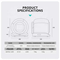 HKM-086035 Smart 65L Automatic Self-Cleaning Cat Litter Box with WiFi Control and Odor Management