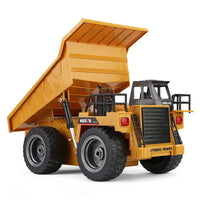 HKM-086163 Remote Control Dump Truck Toy - 1:18 Scale Electric Construction Vehicle for Kids Ages 5+