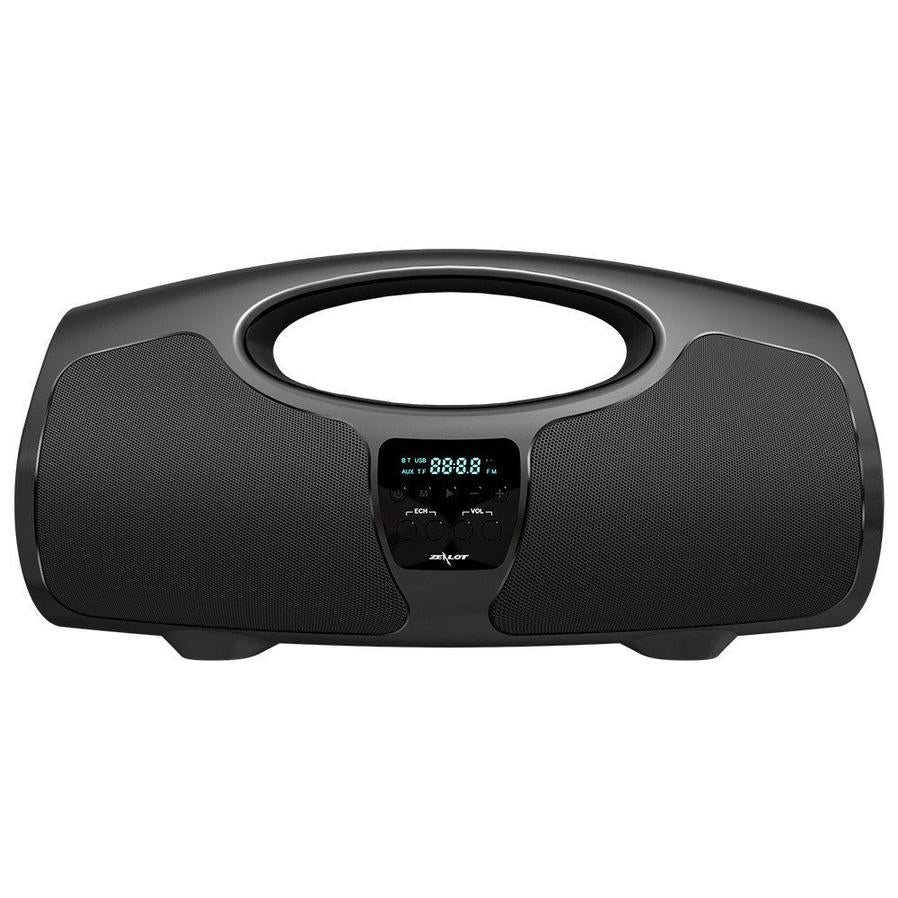 HKM-086227 Portable Bluetooth Speaker with Microphone - Black, 32GB Storage, USB Powered, 10m Range