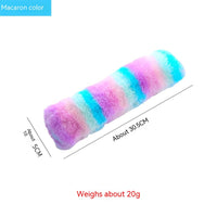 HKM-0862397 Rainbow Plush Cat Pillow Pet Toy - Soft Material, Ideal for Play and Comfort