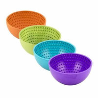 HKM-0862909 Anti-Tumble Tumbler Lick Food Basin Dog Bowl in Red, Green, and Purple