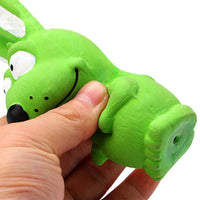 HKM-0863549 Cute Rabbit Dog Chew Toy - Vocal Latex Molar for Pets - Available in Blue, Green, Orange