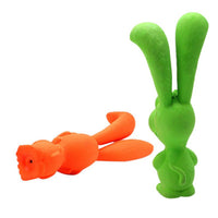 HKM-0863549 Cute Rabbit Dog Chew Toy - Vocal Latex Molar for Pets - Available in Blue, Green, Orange